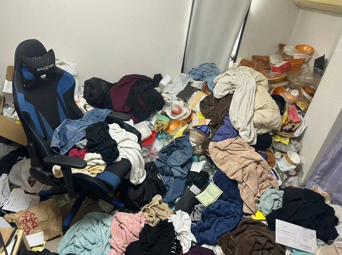 2LDKのゴミ屋敷片付け実績 愛知県 名古屋市中川区 商店街付近 戸建て_片付け前_35588