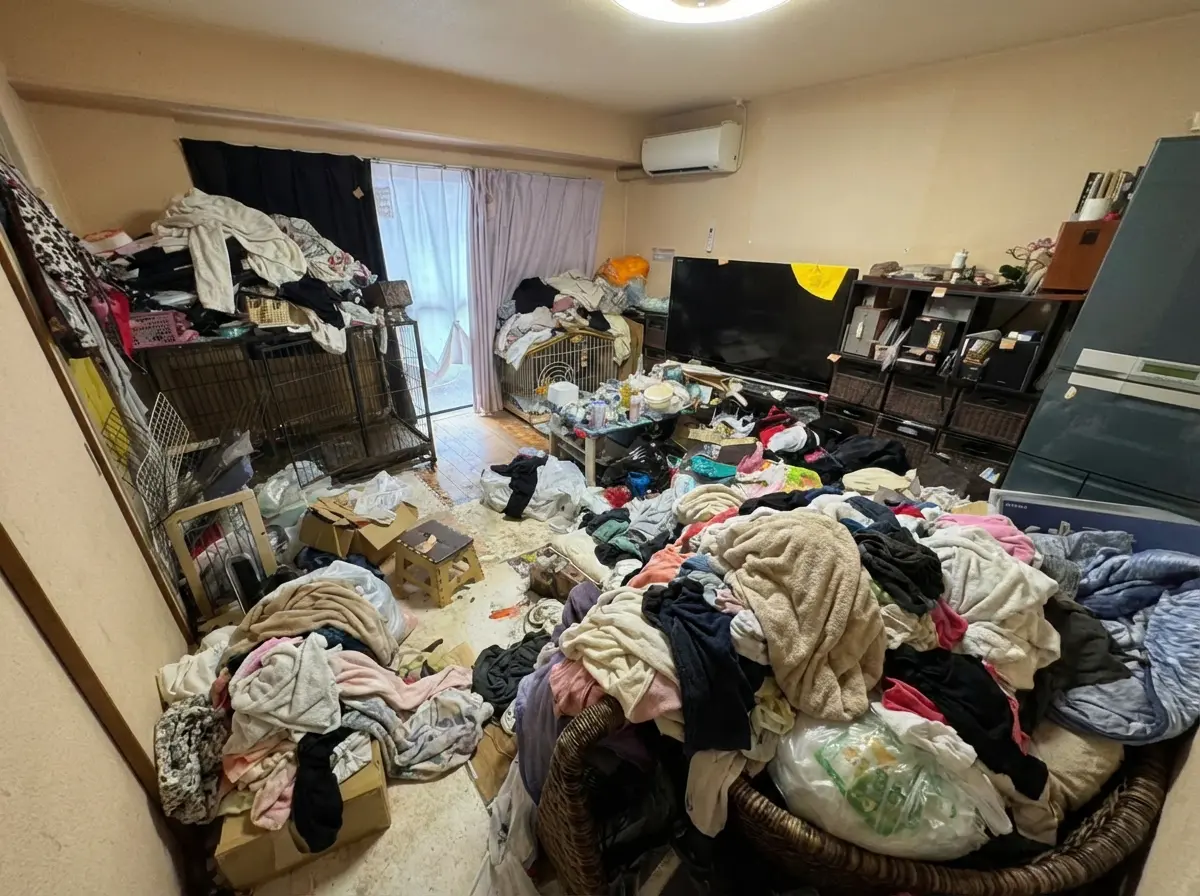 1LDKのゴミ屋敷片付け実績 愛知県 名古屋市南区 旧市街 一軒家_片付け前_35612