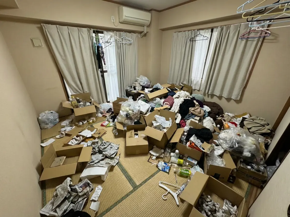 4LDK〜のゴミ屋敷片付け実績 愛知県 名古屋市守山区 住宅街 集合住宅_片付け前_36551
