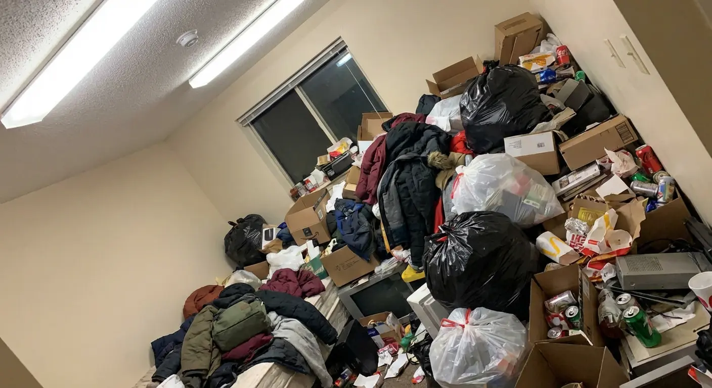 2LDKのゴミ屋敷片付け実績 愛知県 名古屋市港区 郊外 団地_片付け前_35600