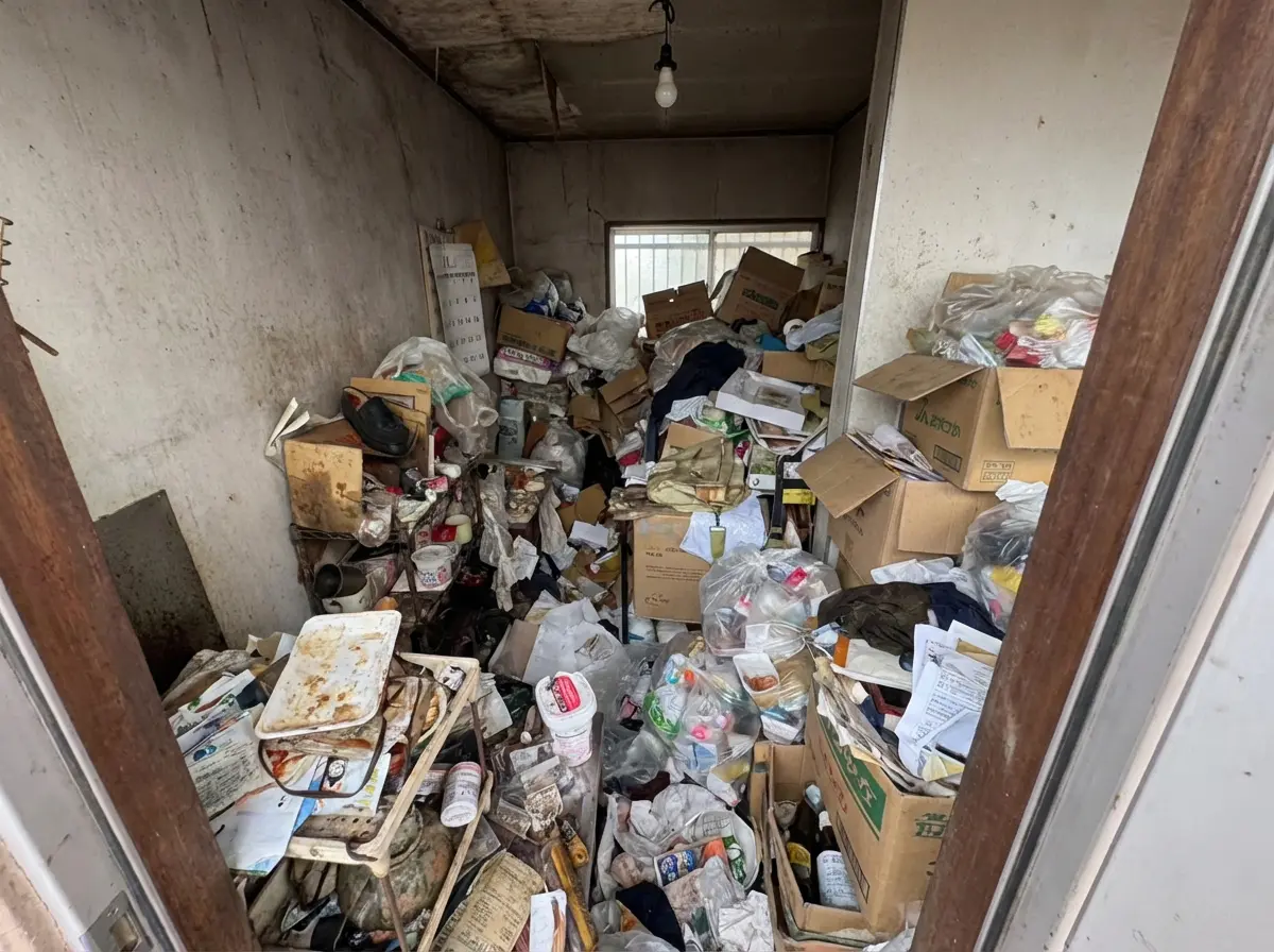 1DKのゴミ屋敷片付け実績 愛知県 名古屋市熱田区 旧市街 集合住宅_片付け前_35576