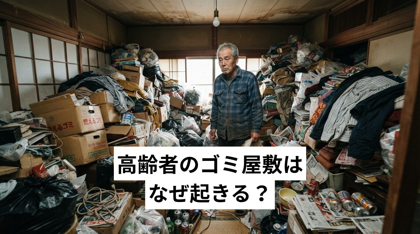 高齢者のゴミ屋敷・汚部屋はなぜ起きる？原因・対策と怒る親への接し方まで解説
