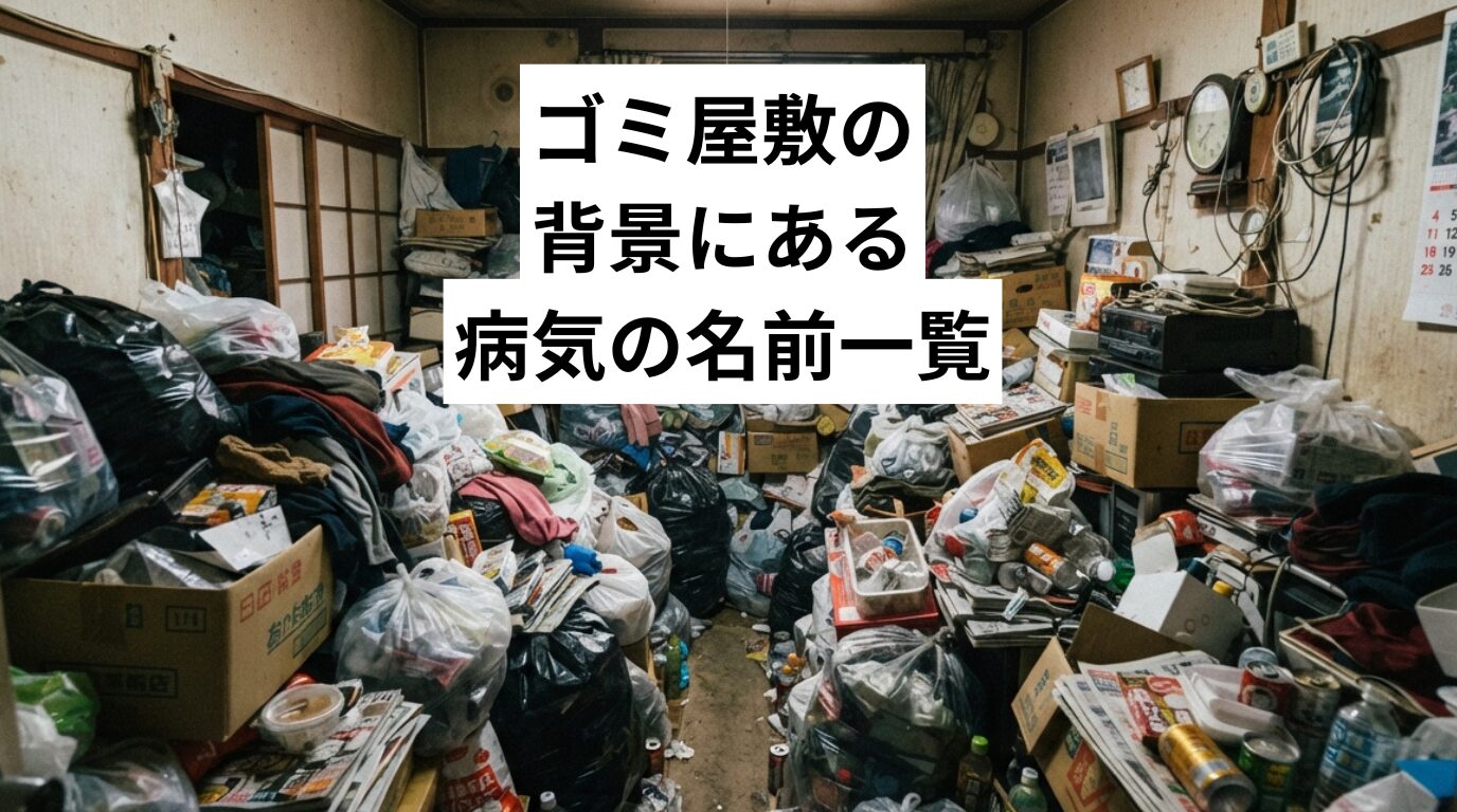 ゴミ屋敷の背景にある病気の名前一覧｜種類ごとの特徴と対処法をわかりやすく解説