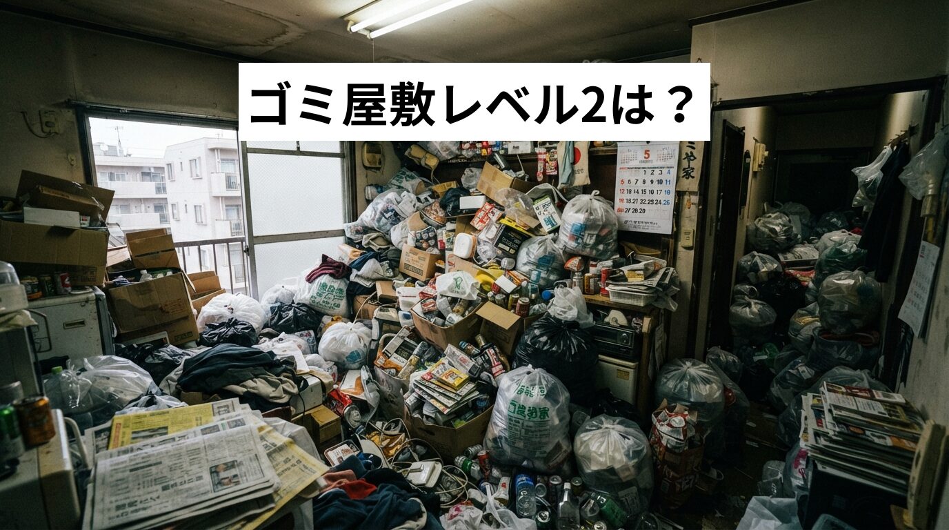 ゴミ屋敷・汚部屋レベル2は？料金・実態・時間の目安と自力か依頼かの判断基準