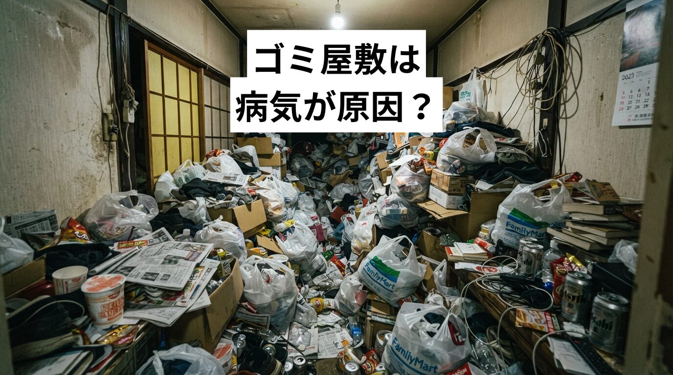 ゴミ屋敷は病気が原因？片づけられない5つの理由とリスク・解決法をプロが解説