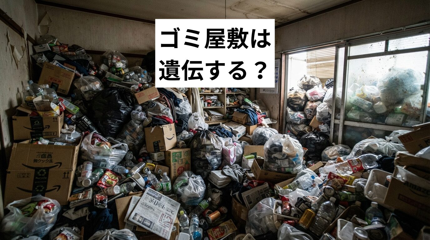 ゴミ屋敷は遺伝する?親や家族の汚部屋との関係と理由・リスク・解決法をプロが解説