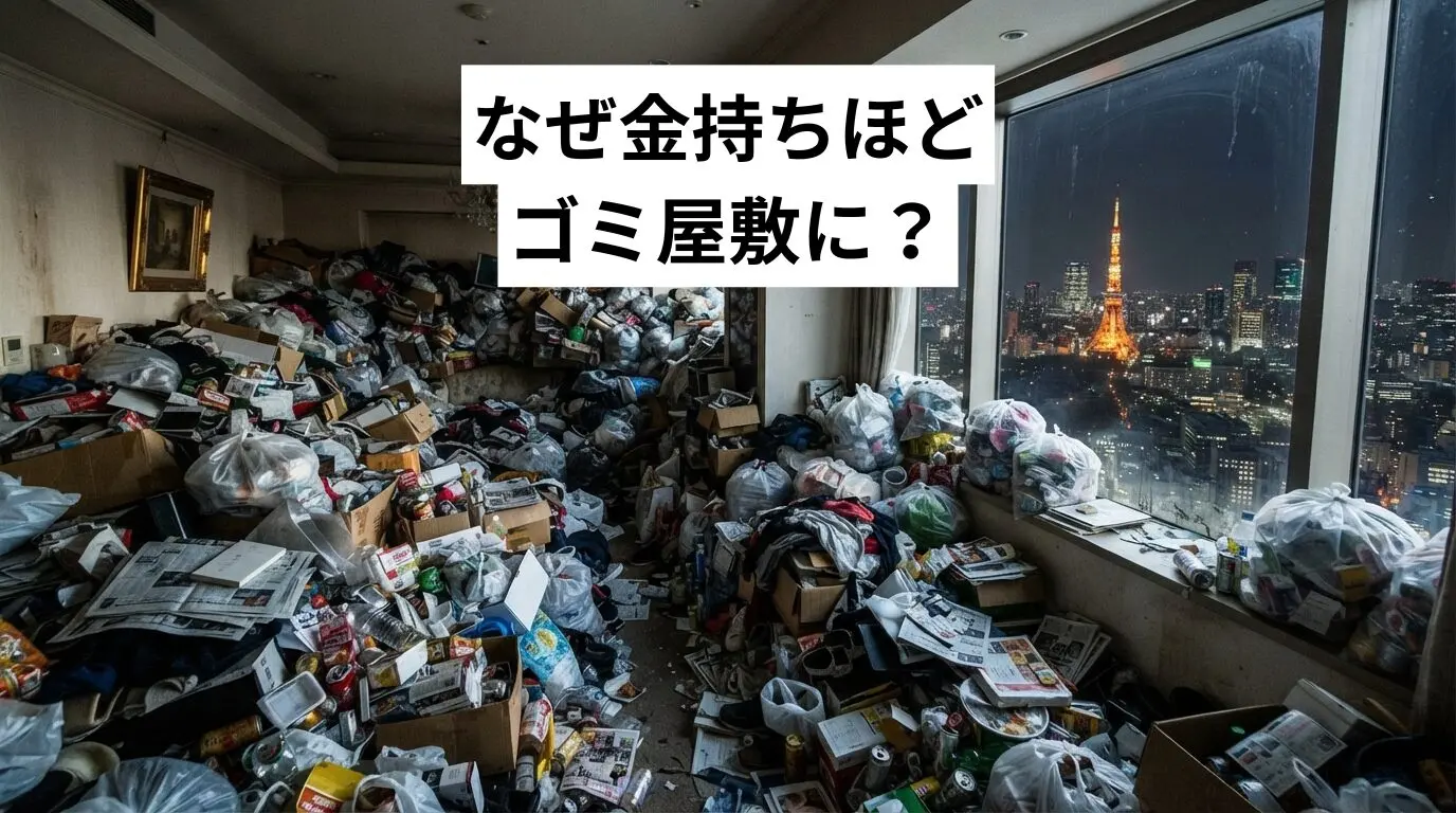 なぜ金持ちほどゴミ屋敷・汚部屋に？原因・特徴と誰にも知られず解決する方法