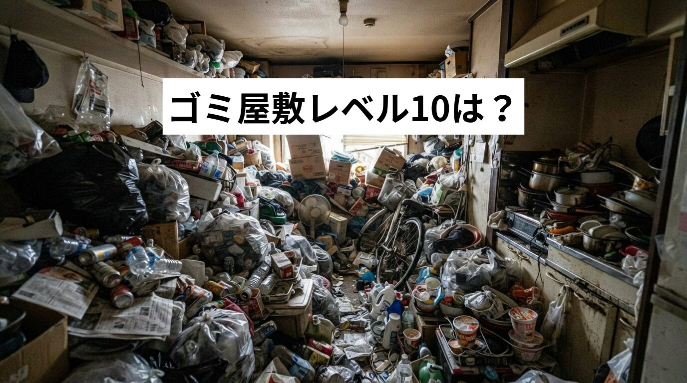 ゴミ屋敷・汚部屋レベル10は？対処方法・かかる時間・費用の目安をプロが解説