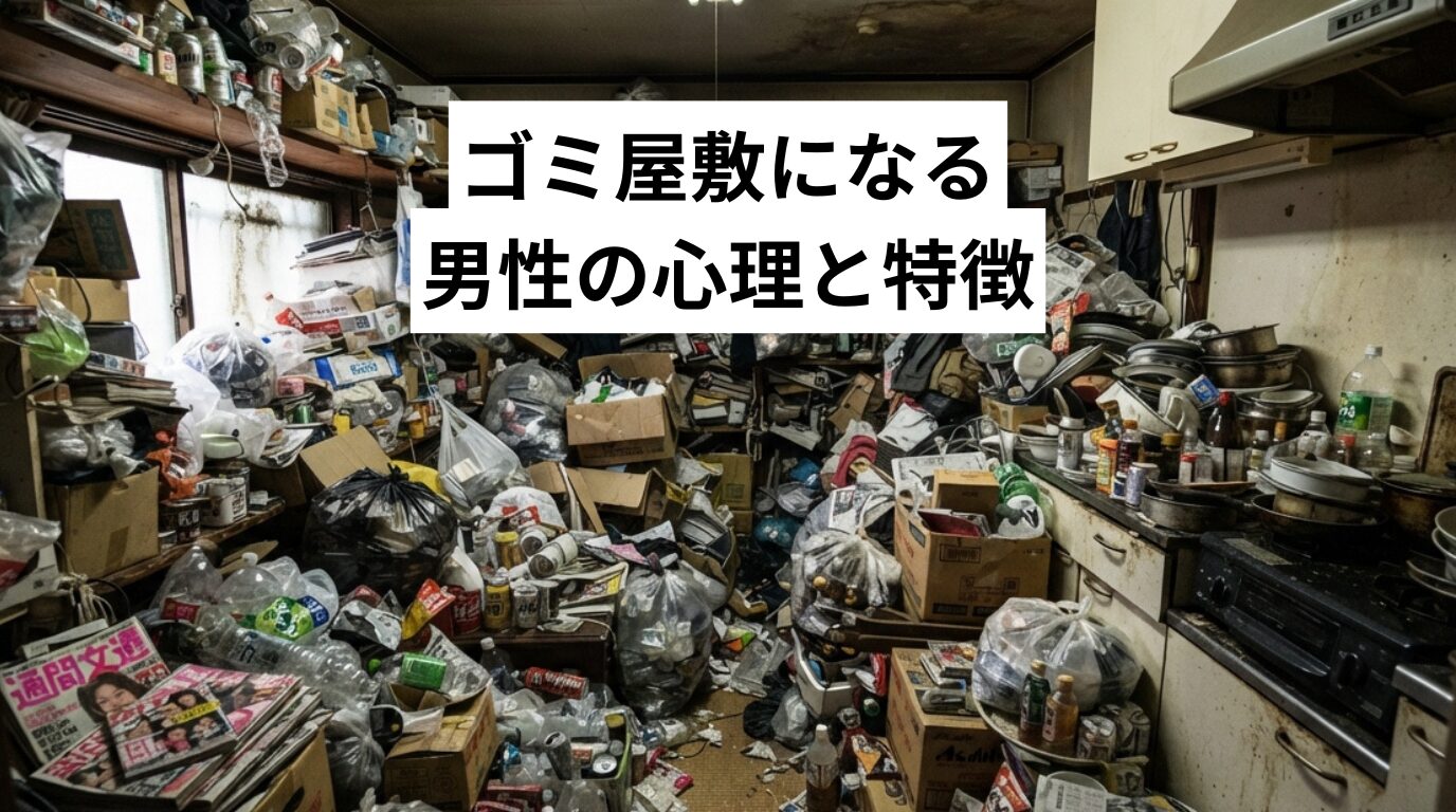 ゴミ屋敷になる男性の心理と特徴｜家族ができる対処法と進め方をプロが解説