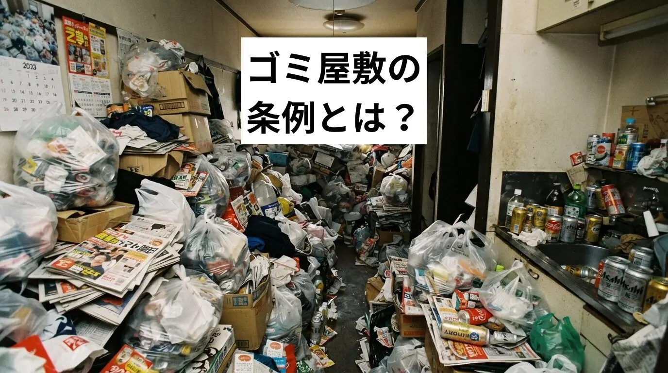 ゴミ屋敷・汚部屋の条例とは？罰則・行政代執行までの流れと今すぐできる対処法を解説