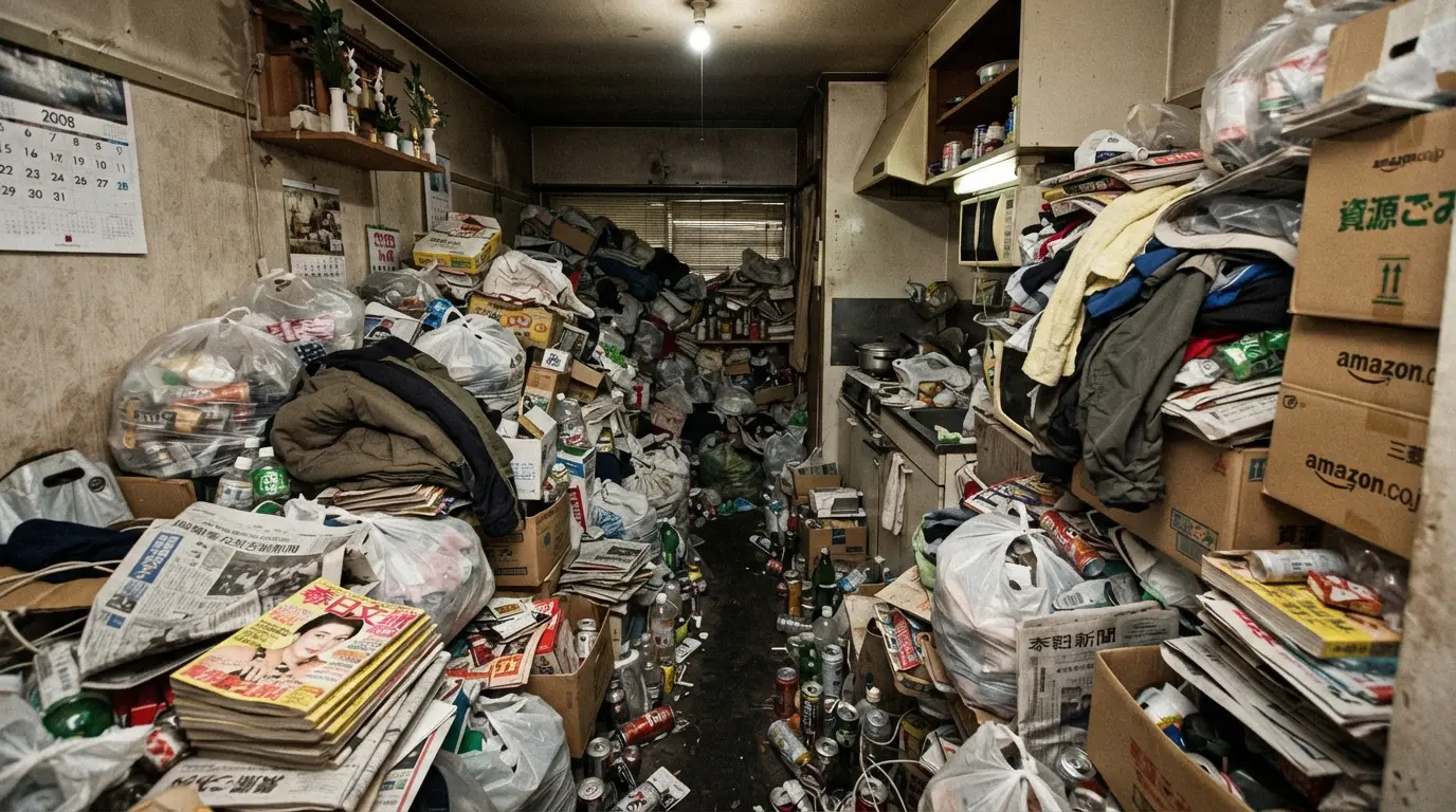 引きこもりの家族の部屋がゴミ屋敷化して困っていませんか。説得できていない段階でも準備は進められます。本人の状態別の声かけ、部屋に入れないときの伝え方、費用が上がる要因、近隣に気づかれない搬出、依頼の流れまで具体的に解説します。