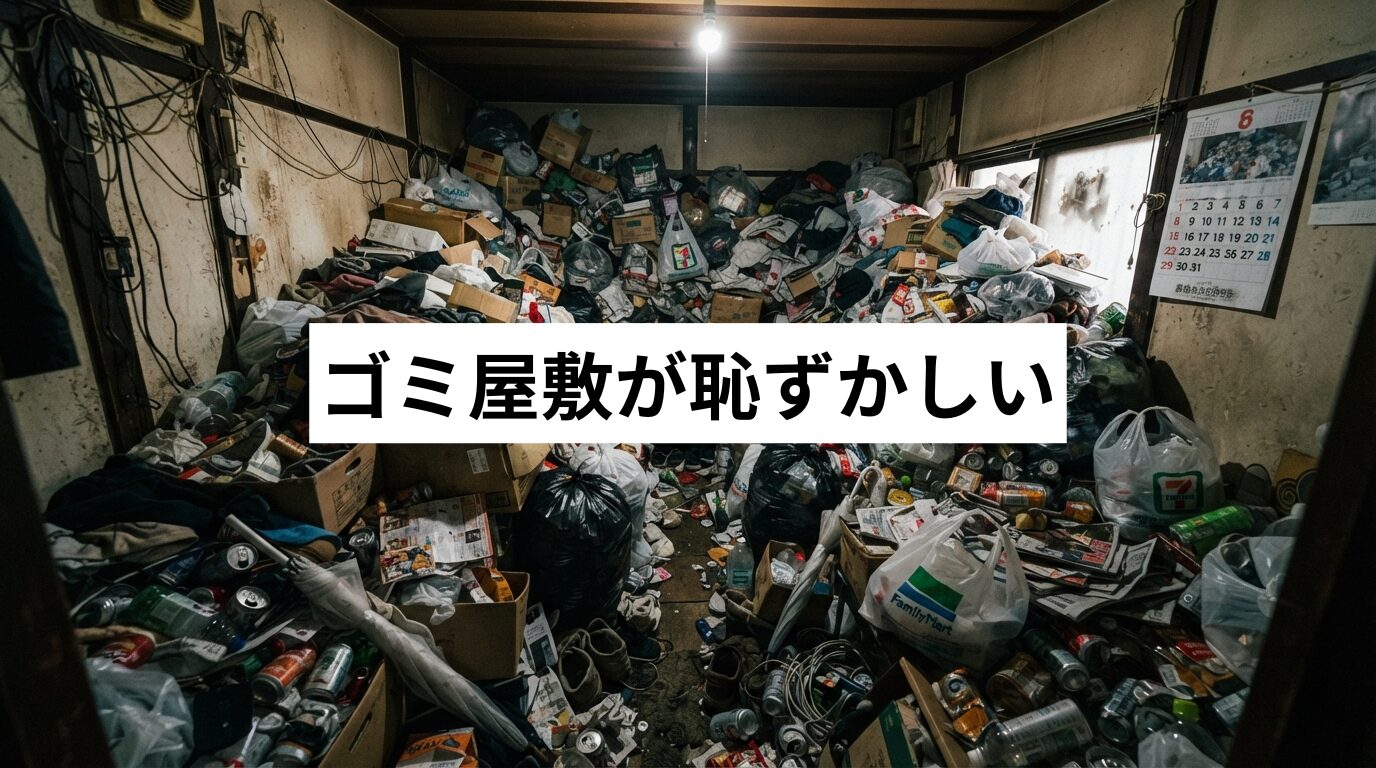 ゴミ屋敷・汚部屋が恥ずかしい｜業者に部屋を見られたくない人向けの進め方と費用の考え方
