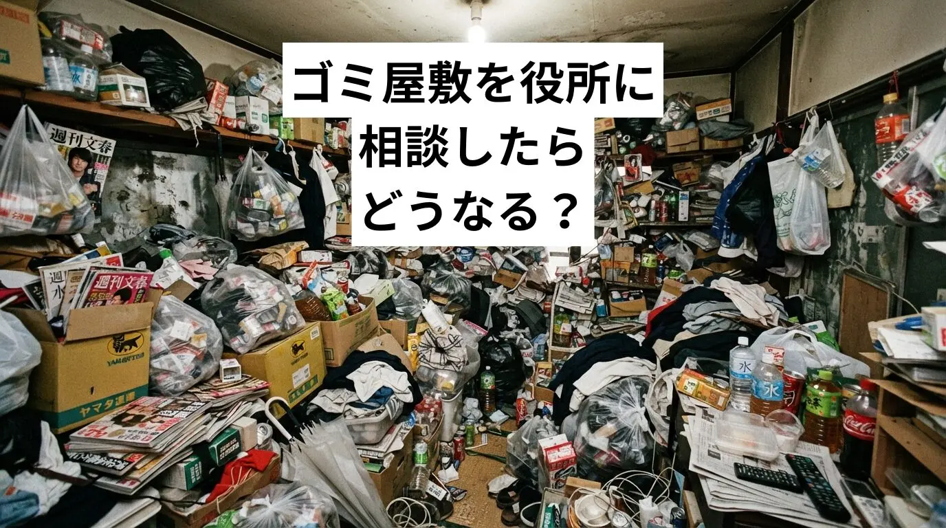 ゴミ屋敷・汚部屋を役所に相談したらどうなる？相談口まとめと窓口別にできること・進め方
