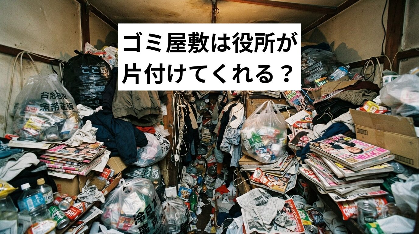 ゴミ屋敷・汚部屋は役所が片付けてくれる？できること・できないことと相談窓口の選び方