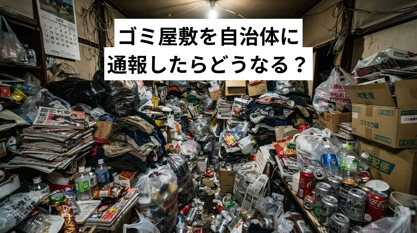 ゴミ屋敷・汚部屋を自治体に通報したらどうなる？行政の対策・条例・代執行までの流れと、近隣・オーナーが取るべき次の一手