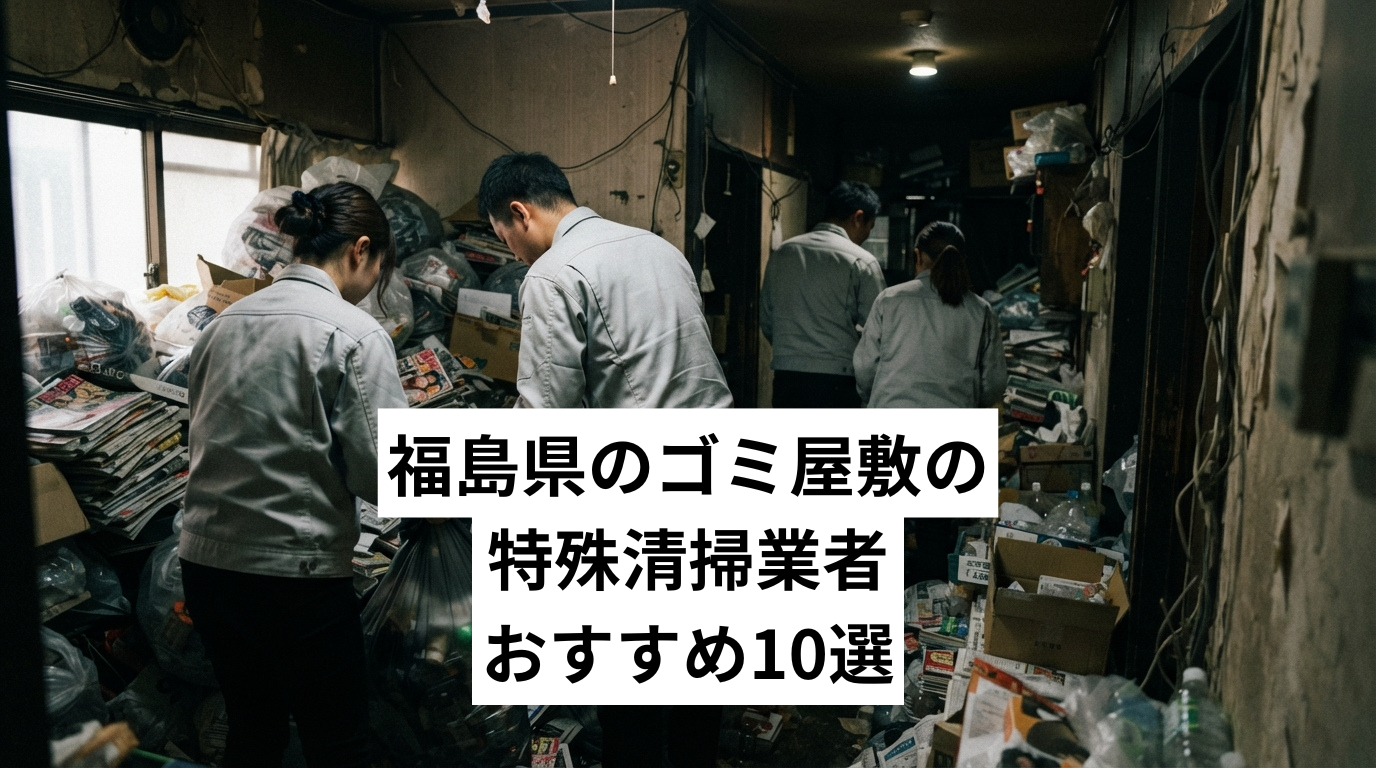福島県で特殊清掃も行えるゴミ屋敷・汚部屋清掃業者おすすめ10選