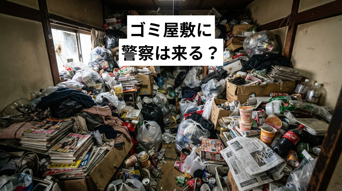 ゴミ屋敷・汚部屋に警察は来る？通報された時の対応と法律・費用の目安を解説