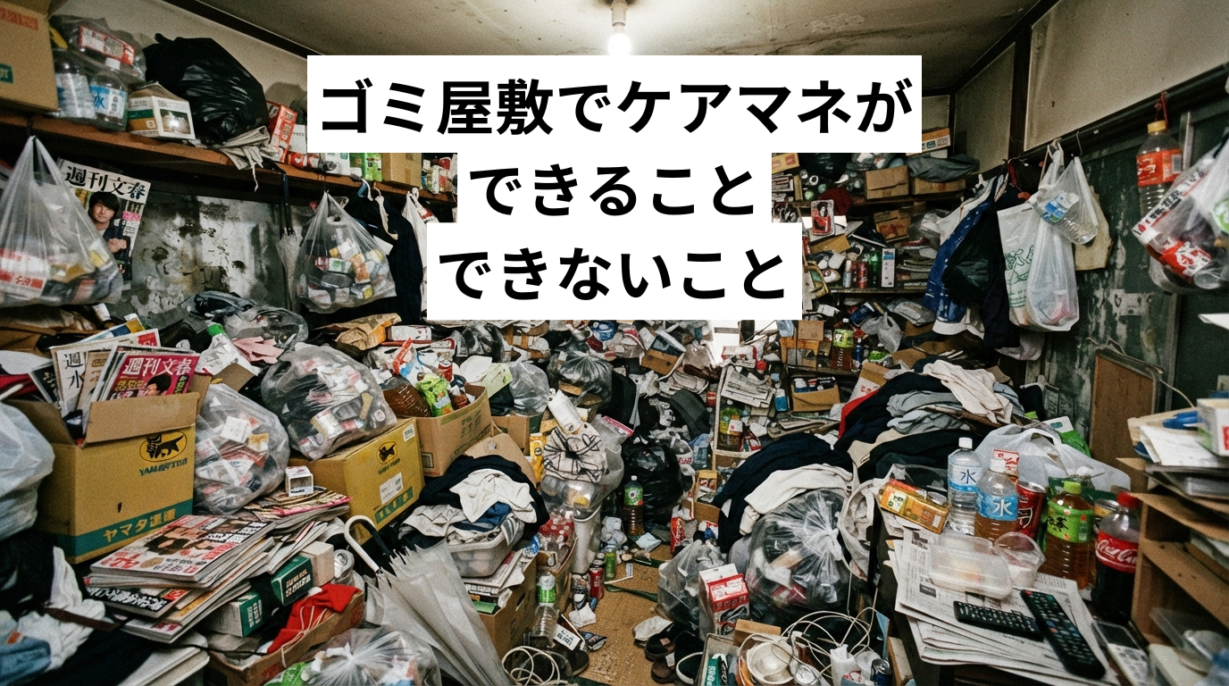 ゴミ屋敷・汚部屋でケアマネができること・できないこと｜相談先と片付けの進め方を専門業者が整理